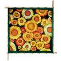 ideengutta®-Tücher, Sunflowers, Linien schwarz, 90 cm x 90 cm