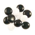 Glas Nuggets Mosaiksteine, schwarz & weiß opak, 15-20mm 100g 20-25 Stk.