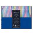 FABRIANO® „Watercolour“ Aquarellkarton, 13,5 cm x 21 cm, fein, 300 g/m², Spiralblock mit 12 Blatt