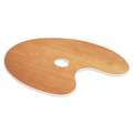 CAPPELLETTO Holzpaletten, Holzpalette Oval 25 cm x 35 cm