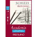 FABRIANO® "Accademia" Skizzen- und Zeichenpapier, DIN A2, 42 x 59,4 cm, matt, 120 g/m², 2. Block mit 50 Blatt (einseitig geleimt)