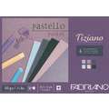 FABRIANO® Künstlerpapier Tiziano Pastellpapier, Block mit 30 Blatt, DIN A3, 160 g/qm, Grautöne, rau|strukturiert