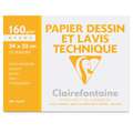 Clairefontaine Zeichenpapier, 160 g/m², 12 Blatt, 24 cm x 32 cm