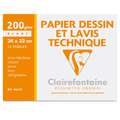 Clairefontaine Zeichenpapier, 200 g/m², 12 Blatt, 24 cm x 32 cm