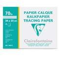 Clairefontaine Transparentpapier 70/75 g/qm, 24 cm x 32 cm, Pochette mit 20 Blatt, 70/75 g/m²