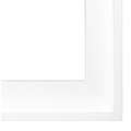 I LOVE ART Schattenfugenrahmen L-Profil, 100 cm x 100 cm, Weiß