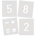 STANDARDGRAPH Signierschablonen Sets, Zahlen und Buchstaben, Set, 150 mm, Zahlen-Sets