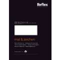 Reflex Mal- und Zeichenblock, 21 cm x 29,7 cm, DIN A4, 110 g/m², matt, Block mit 50 Blatt (1-seitig geleimt)