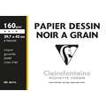 Clairefontaine "Dessin à Grain" Zeichenpapier Sortimente, A3, 8 Blatt, Schwarz