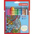 STABILO® Pen 68 Fasermaler Set, 18 Stifte