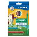 LYRA Farb-Riesen® Dickkern-Farbstifte, Kartonetui mit 12 Farben