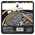 MARPA JANSEN Magic Paper® Tangle Tiles, Gold/Silber, Quadratisch, 8,9 cm x 8,9 cm