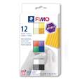 FIMO® Effect Materialpackungen, 12 Halbblöcke, 300 g (12 x 25 g), Set