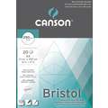 CANSON® Bristol Zeichenblock-Block, DIN A4, 20 Blatt, Block (1-seitig geleimt)