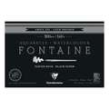 Clairefontaine FONTAINE Aquarellblock Noir, 10 cm x 15 cm, 300 g/m², fein, Block mit 20 Blatt (vierseitig geleimt)
