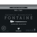 Clairefontaine FONTAINE Aquarellblock Noir, 48,3 cm x 63,5 cm, 300 g/m², fein, Block mit 12 Blatt (einseitig geleimt)