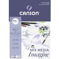 CANSON® MIXED MEDIA Imagine Feinkorn, DIN A3, 200 g/m², Block (1-seitig geleimt)