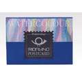FABRIANO® „Watercolour“ Aquarellkarton, 10,5 cm x 14,8 cm, fein, 200 g/m², Postkartenblock mit 20 Blatt
