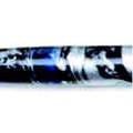 Federhalter « Marmoriert » mit Metalleffekt, schwarz-silber-blau