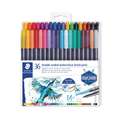 STAEDTLER® 3001 Double-ended watercolour brush pens-Sets, 36 Stifte, Set, 0,5 mm - 0,8 mm|1,0 mm - 6,0 mm