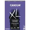 CANSON® XL Mix Media 300 g/qm, 29,7 cm x 42 cm, DIN A3, 300 g/m², matt, Spiralblock