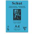 Schut Aquarellblock / Aquarellkarton, 21 cm x 29,7 cm, DIN A4, 250 g/m², fein, Block mit 40 Blatt