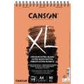 CANSON® XL "Extra Weiß" Skizzen- und Studienblock, 21 cm x 29,7 cm, DIN A4, 90 g/m², matt, Spiralblock mit 120 Blatt