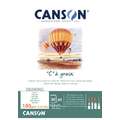 CANSON® "C" à grain® Zeichenblock, 14,8 cm x 21 cm, DIN A5, Block mit 30 Blatt, fein, 180 g/m²