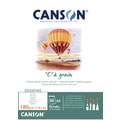 CANSON® "C" à grain® Zeichenblock, 29,7 cm x 42 cm, DIN A3, Block mit 30 Blatt, fein, 180 g/m²