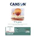 CANSON® "C" à grain® Zeichenblock, 21 cm x 29,7 cm, DIN A4, Block mit 30 Blatt, fein, 224 g/m²