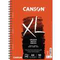 CANSON® XL® Skizzen- und Studienblock, DIN A4, 21 x 29,7 cm, Spiralblock, 90 g/m², Längsbindung, 120 Blatt