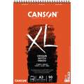 CANSON® XL® Skizzen- und Studienblock, 29,7 cm x 42 cm, Spiralblock, 90 g/m², Kopfbindung, 120 Blatt