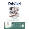 CANSON® "C" à grain® Zeichenblock, 29,7 cm x 42 cm, DIN A3, Block mit 30 Blatt, fein, 125 g/m²