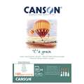 CANSON® "C" à grain® Zeichenblock, 21 cm x 29,7 cm, DIN A4, Block mit 30 Blatt, fein, 180 g/m²