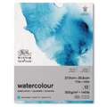 WINSOR & NEWTON™ Classic Aquarellpapier, 300 g/qm, 27,9 cm x 35,6 cm, fein, 300 g/m², Block, 12 Blatt