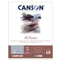 CANSON® Mi-Teintes® Pastellblock, Graublau, Block (1-seitig geleimt), 160 g/m², 32 cm x 41 cm