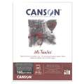CANSON® Mi-Teintes® Pastellblock, Schwarz, Block (1-seitig geleimt), 160 g/m², 24 cm x 32 cm