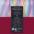 FABRIANO® „Watercolour“ Aquarellkarton, 20 cm x 20 cm, fein, 200 g/m², Block mit 20 Blatt, 4-seitig geleimt