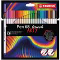STABILO® Pen 68 brush ARTY Sets, 24 Stifte, Set