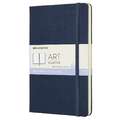 MOLESKINE® Art Collection Skizzenbuch, 13 cm x 21 cm, 104 Seiten (52 Blatt), 165 g/m², Coverfarbe: saphir