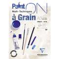 Clairefontaine Multitechnik-Papier PAINT ON, Block (1-seitig geleimt), 29,7 cm x 42 cm, DIN A3, 250 g/m², Block mit 20 Blatt