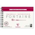Clairefontaine FONTAINE Spiralblock, Feinkorn, 12 cm x 18 cm, 300 g/m², fein, Spiralblock