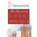 Hahnemühle "Britannia" Aquarellblock, 17 cm x 24 cm, Block mit 12 Blatt, 300 g/m², rau