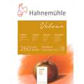 Hahnemühle Velour Pastellpapier, 30 cm x 40 cm, 260 g/m², beflockt, Block (1-seitig geleimt)