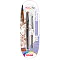 PENTEL® Pocket Brush Pinselstift, Schreibfarbe Sanguine (Rostrot) / Gehäusefarbe Schwarz