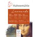 Hahnemühle "Leonardo" Echt-Bütten Aquarellkarton, 30 cm x 40 cm, Block (4-seitig geleimt), 600 g/m², satiniert