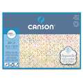 CANSON® Aquarelle Aquarellpapier, 36 cm x 50 cm, rau, 300 g/m², 4-seitig geleimter Block mit 20 Blatt