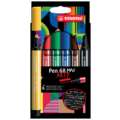 STABILO® ARTY Pen 68 MAX-Sets, 6er Etui, 1-5 mm, Keilspitze