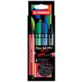 STABILO® ARTY Pen 68 MAX-Sets, 4er Etui, 1-5 mm, Keilspitze