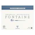 Clairefontaine FONTAINE, Aquarellblock Torchon Wolke, 42 cm x 56 cm, 300 g/m², rau, Block (4-seitig geleimt) mit 15 Blatt